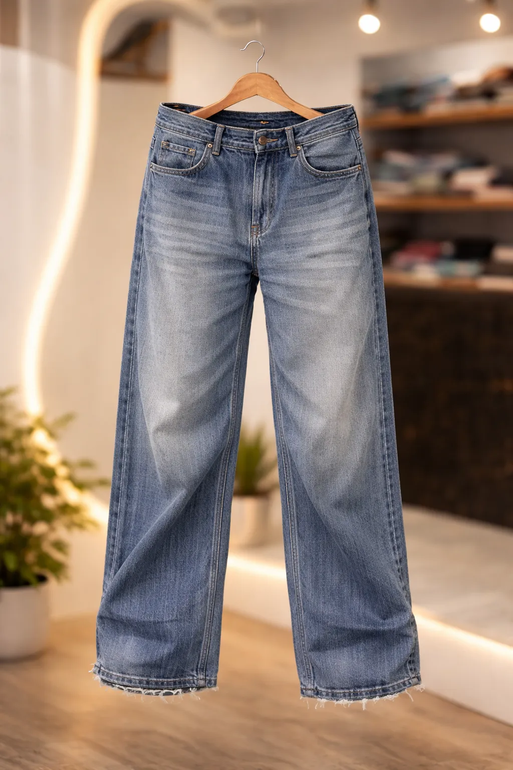 Men's Relaxed Fit Blue Denim Jeans